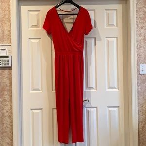 Express red jumpsuit